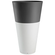 Vaso Tokyo - Branco / Antracite - D.50 A.80 cm